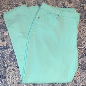 Crown & Ivy mint jeans